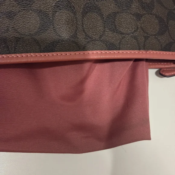 Coach Brown and Raspberry Women's Crossbody Set - Picture 9 of 15